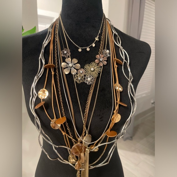 Lot of boho fashion jewelry necklaces - Picture 2 of 5